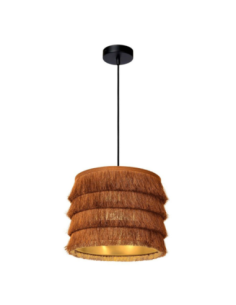 Suspension intérieure Togo jaune ocre de chez Lucide