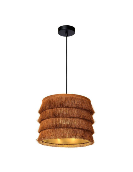 Suspension intérieure Togo jaune ocre de chez Lucide