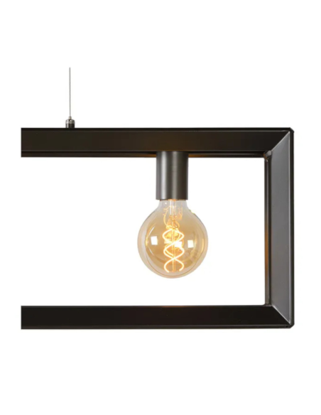 Suspension noire Thor de chez Lucide 4x E27 60W max