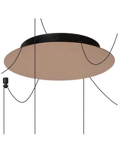 Suspension Led rouille Lorenz de chez lucide 6 points déportés