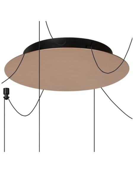 Suspension Led rouille Lorenz de chez lucide 6 points déportés