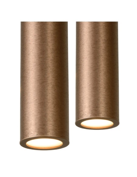 Suspension Led rouille Lorenz de chez lucide 2400 lumens 3000K