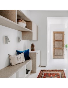 Applique murale intérieure liseuse Led carrée nickel mat  - Mantra - Cayman 2