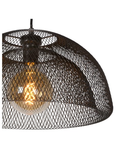 Suspension noire Mesh de chez Lucide métal E27 60W max