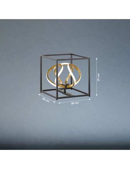 Lampe de table Led dimmable  - variateur 3 niveaux - Gesa - dessin technique